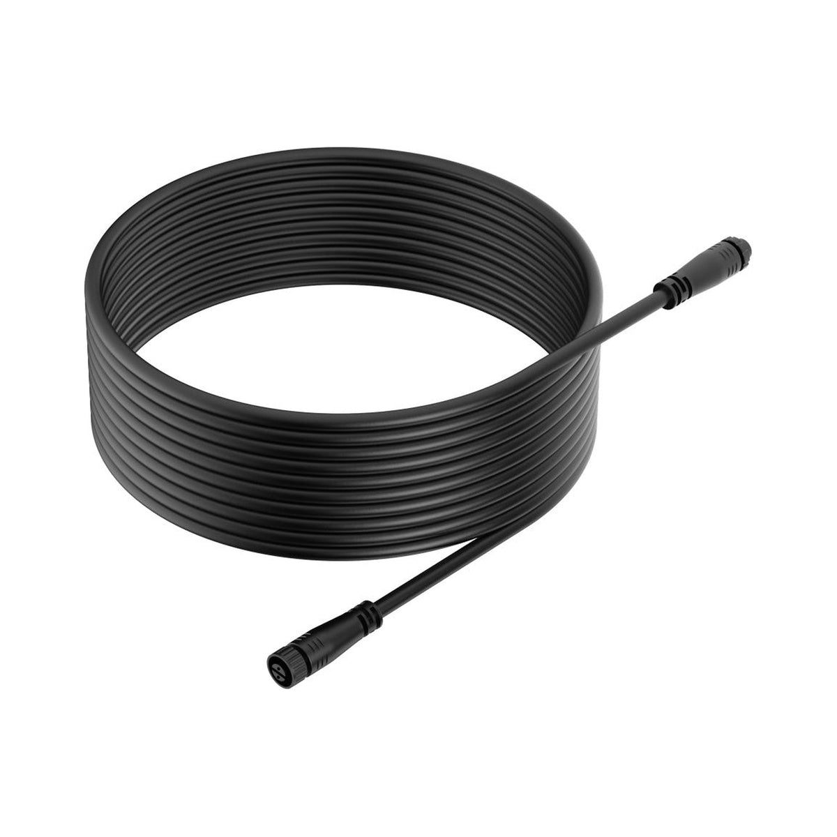 Roborock forlengelseskabel på 10 m for ladestasjon til Roborock robotgressklipper, sort kabel med tilkoblingsplugger.