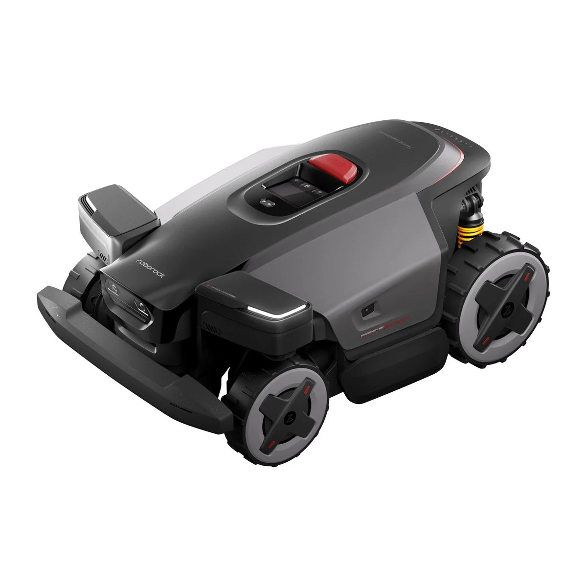 Roborock RockMow Z1 robotgressklipper med tilhørende garasje for oppbevaring og lading